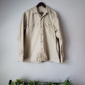 Uniqlo // oversized long-sleeve work shirt